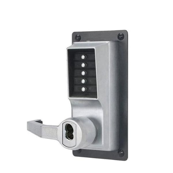 Dormakaba Exit Trim Lever Lock, Combination and Key Override, Left Hand Reverse, Medeco/Yale/ASSA/Abloy KABA-LLP1020M26D41 - main